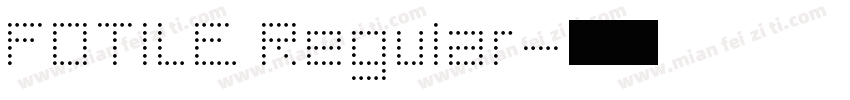 FOTILE Regular字体转换